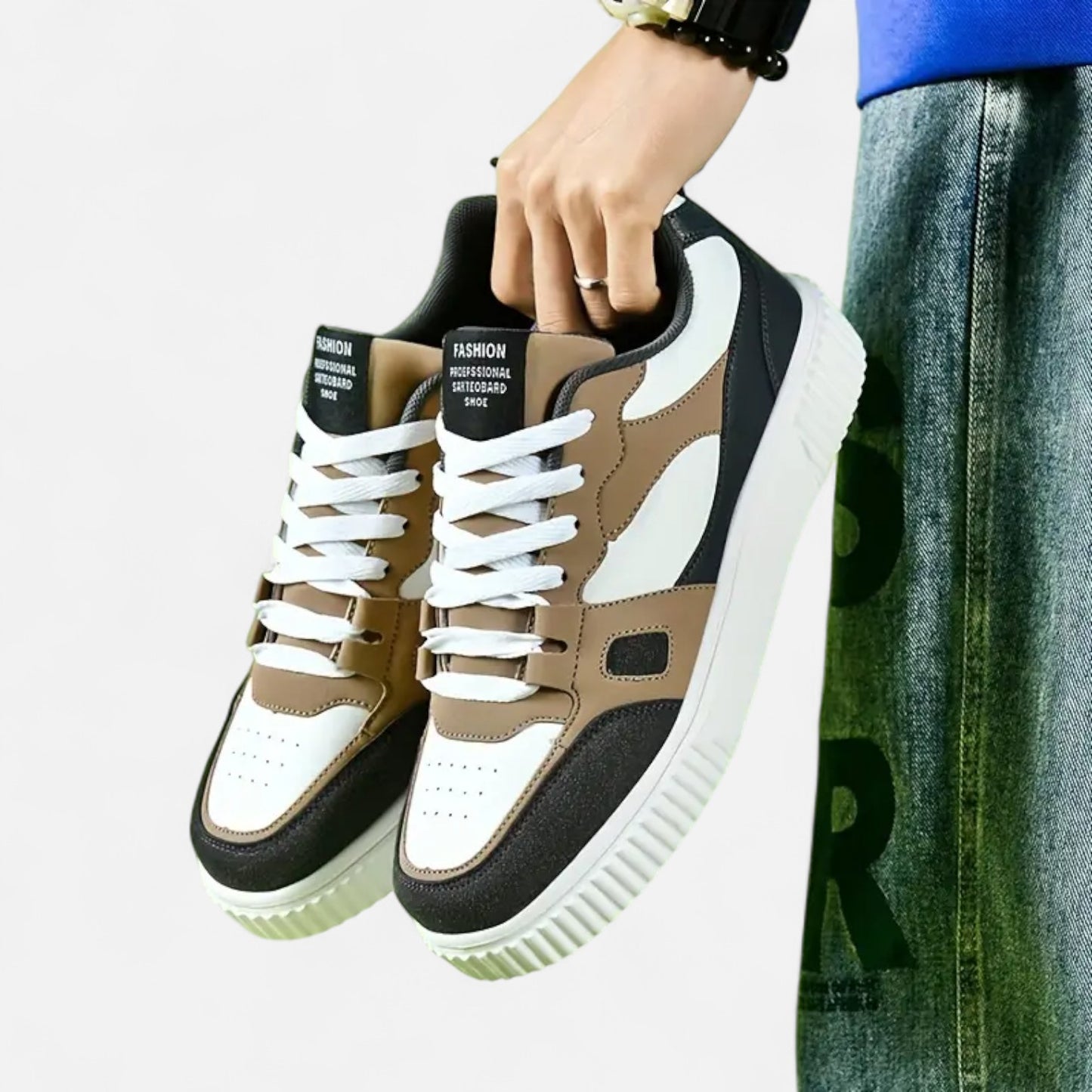 Novaréy | Chaussures de Skate Homme Bicolores – Style Urbain et Confort Haut de Gamme