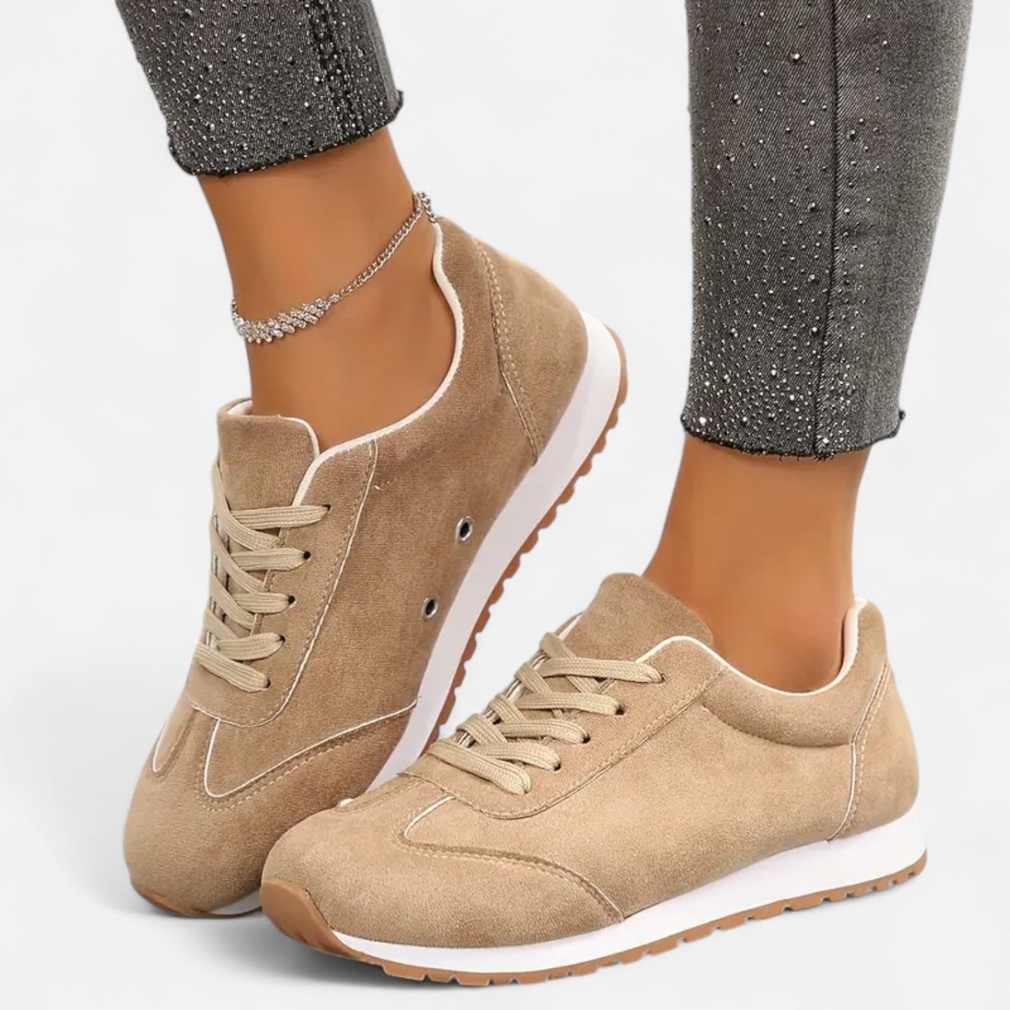 Novaréy | Baskets Femme Basses Unies – Élégance Décontractée à Lacets