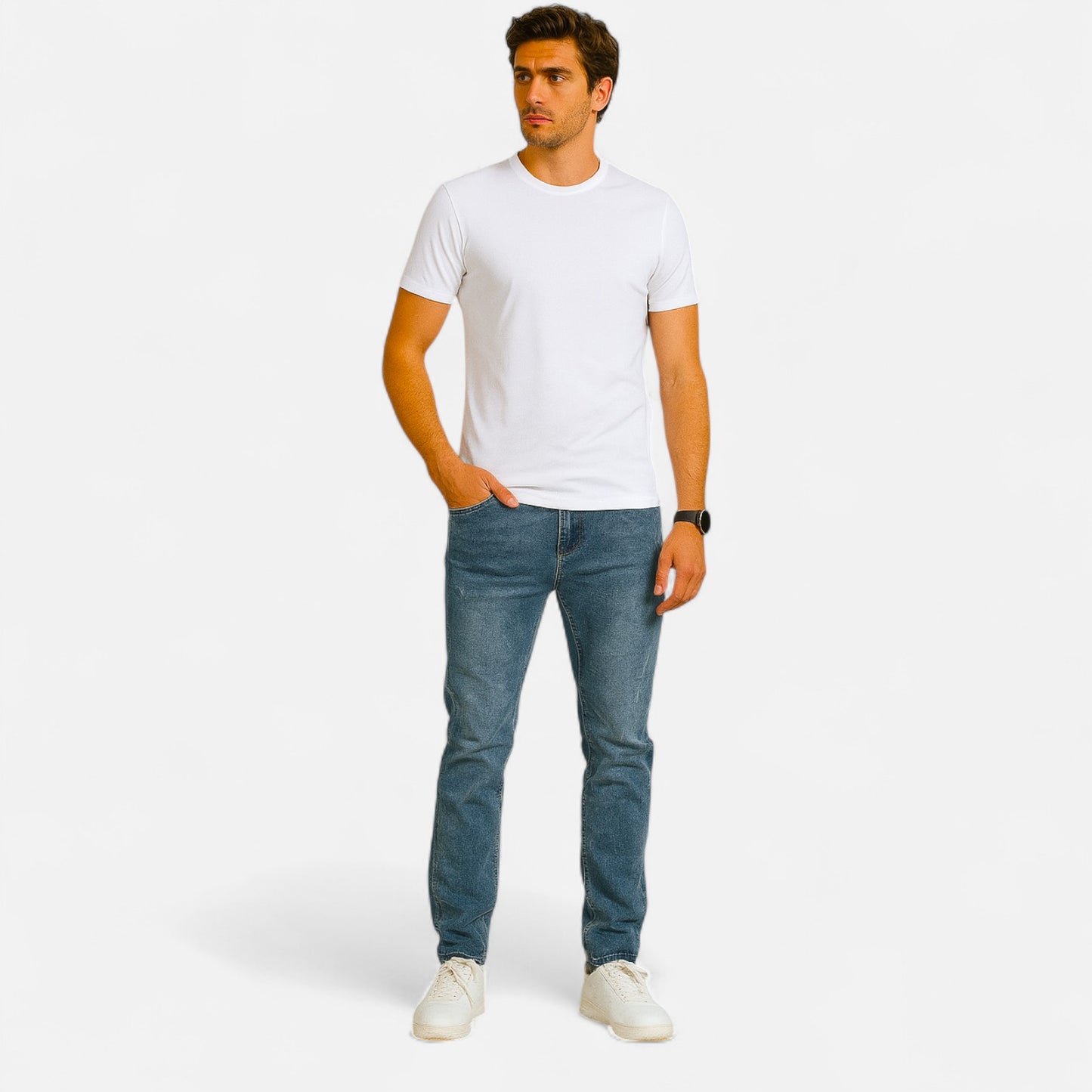 Novaréy | Jean Homme Casual Stretch – Confort Naturel et Silhouette Classique