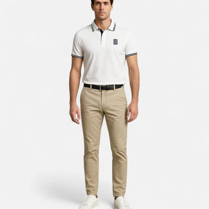 Novaréy | Chemise Homme Estivale à Imprimé Lettre – Élégance Graphique et Fraîcheur Moderne