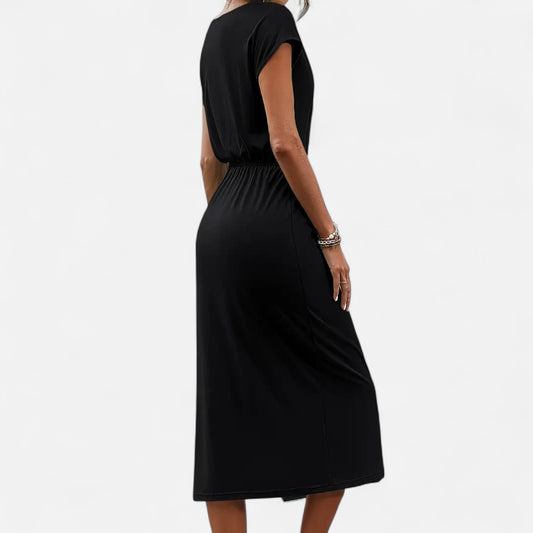 Novaréy | Robe Midi Femme Lavande – Élégance Subtile et Charme Pastel